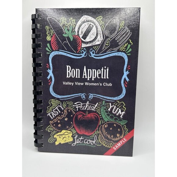Bon Appetit Ringbound CookBook Valley View Women's Club Anytown, USA‎ Very Good - Picture 1 of 5